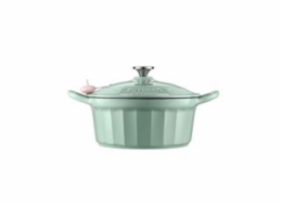 BUYDEEM Enameled Cast Iron Dutch Oven CP551-CG 3,9L, model CP551, color Cozy Greenish 