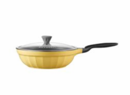 BUYDEEM Cast Aluminum Nonstick Frying Pan 30 cm, model CP102, color Mellow Yellow 
