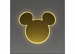 Mickey Mouse Neonové zrcadlo Yellowpop Disney zlaté