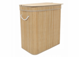 Springos Bambusový koš na prádlo, dvoukomorový, 100 l