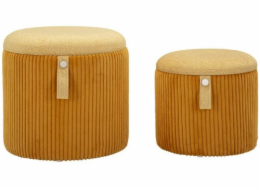 Atmosphera Sada pufů BOLZANO s úložným prostorem, O 38 cm, O 32 cm