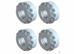 Virax Sada 4 vložek Keep-Nut se závitem M6: pro háčky pro podstavné žulové dřezy - tenká pracovní deska