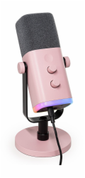 Fifine AM8P AMPLIGAME USB/XLR RGB růžový PnP dynamický studiový mikrofon