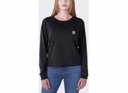 Nuuroo Světle černé tričko s dlouhým rukávem Carhartt