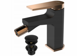 Invena Bidetová baterie Midnight, černá/růžové zlato BB-35-014-V