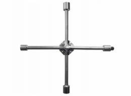 Rockforce Křížový klíč na kola 17-19-21-22 mm s křížovou hlavou a adaptérem 1/2