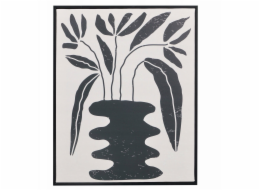 Giftdecor Obraz v černém rámu s rostlinným motivem EMBER, 40 x 50 cm