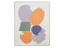 Giftdecor Obraz v bílém rámu SOLARA kruhový motiv, 40 x 70 cm