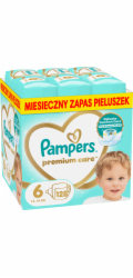 Pampers Premium Care plenky 6, 13-18 kg, 128 ks.