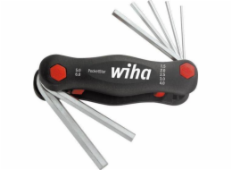 Wiha Sada klíčů 6hranná, ve skládacím držáku, PocketStar, pro šrouby s vnitřním šestihranem, 7dílná, SB Wiha