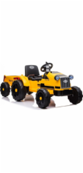 Lean Cars Bateriový traktor s přívěsem CH9959 žlutý