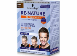 NoName Schwarzkopf Re-Nature barva na vlasy tmavě hnědá pro muže