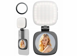 MichaelMarinelli LED lampa + magnetické zrcátko pro telefon MagSafe Photos Selfie Vlog C140 / Černá