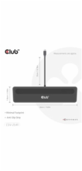 Club3D Dokovací stanice USB-C 12v1, 2xHDMI, 1xDP, 2xUSB-C, 3xUSB, 1xRJ45, 1x3.5mm, černá