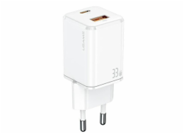 Usams Nabíječka T43 1x USB-A 1x USB-C 3 A (6958444972107)