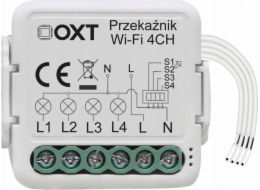 OXT OXT Mini reléový modul 4 obvody WiFi SMART TUYA