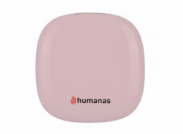 Humanas Kosmetické zrcátko HS-PM01 s LED podsvícením - růžové
