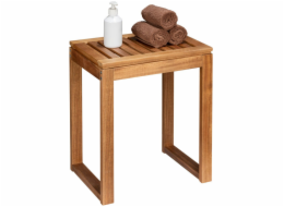 Wenko&nbsp;Dřevěné&nbsp;koupelnové&nbsp;sedátko&nbsp;FONDI&nbsp;s&nbsp;košíkem,&nbsp;výška&nbsp;52&nbsp;cm