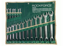 Rockforce Sada 18dílných očkoplochých klíčů (8-32 mm) na plátně