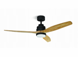 Plustek STROPNÍ VENTILÁTOR ZCF 7600 40W 132cm LED 18W BUK/ČERNÝ