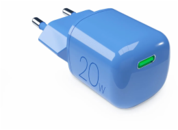 Puro Nabíječka 20W GaN USB-C do zásuvky - modrá