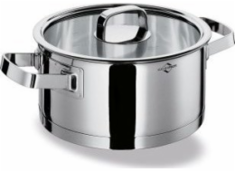 Kuchenprofi Nízký hrnec s poklicí, nerezová ocel/sklo, 2,5 l, průměr 20 x 9,5 cm San Remo / Kuchenprofi