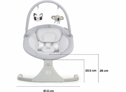 KinderKraft Luli Houpací židlička šedá