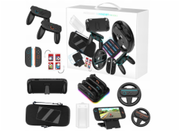 JYS Sada 14 v 1 příslušenství, rukojeti, pouzdro, nabíječka, stojan pro Nintendo Switch 2 / ns2293