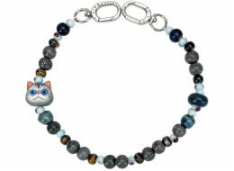 IMPACTO GIFTS Přívěsek na ruku s taškou Nimmy New Big Eye Cute Pets 2.0 šedý