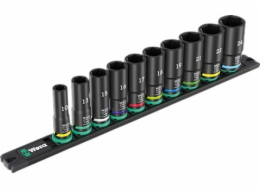 Wera SADA NÁSTRČNÝCH KLÍČŮ, 3/8  , 10 DÍLŮ, MAGNETICKÝ PÁSEK