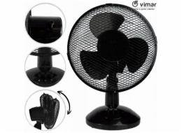 UN STOLNÍ VENTILÁTOR 23 CM ČERNÝ