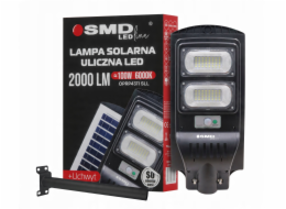 UN LED SOLÁRNÍ POULIČNÍ LAMPA 100W 10AH 6000K 2000LM + DRŽÁK
