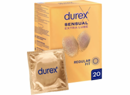 Durex Kondomy Sensual Extra Lube s extra lubrikantem 20 ks