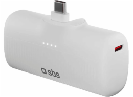 SBS Mobile Powerbanka SBS EcoPower 5000 mAh 10W s vestavěným portem USB-C - bílá