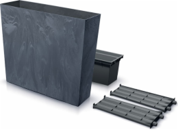 Prosperplast Květináč URBI CASE VĚŽ BETONOVÝ EFEKT - antracit