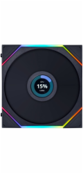 Lian Li UNI FAN TL LCD Wireless Lüfter, ARGB, PWM - 140 mm, černá