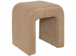 Atmosphera Manšestrová taburetka Sevi, pouffe, béžová