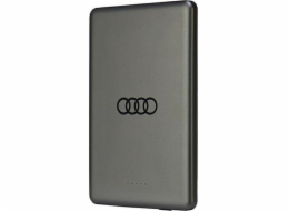 Audi Powerbanka Indukční powerbanka Audi 15W 5000mAh šedá/šedá Velké logo MagSafe AU-MWPB5000-GT/D1-GY