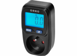 Orno Wattmetr, kalkulačka energie s podsvíceným LCD displejem, černá