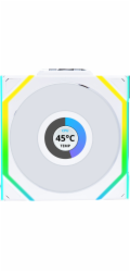 Lian Li UNI FAN SL Wireless LCD 120 Reverse Blade Fan White (12RSLLCD1W1W)