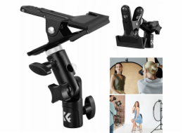 K&F Držák s klipem pro fotografický reflektorový deštník 5/8 3/8 1/4 Concept / Kf18.0014