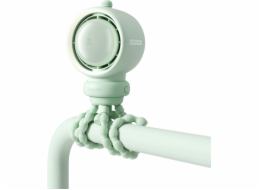 U-grow Ventilátor do kočárku Jisulife Life2S 5000mAh s flexibilními nohami, stůl, kočárek, filtr - zelený