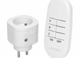 Orno Bezdrátová mini zásuvka s dálkovým ovládáním 1+1 Or-Gb-461 Orno