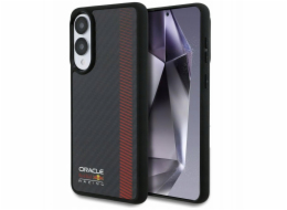 Red Bull Pouzdro Real Carbon Fiber Powerbar MagSafe pro Samsung Galaxy S25 Edge černé