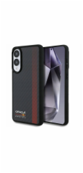 Red Bull Pouzdro Real Carbon Fiber Powerbar MagSafe pro Samsung Galaxy S25 Edge černé
