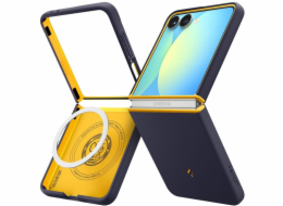 Spigen Pouzdro Nano Pop MagSafe pro Galaxy Z Flip 7, tmavě modrá a žlutá
