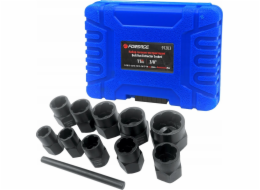 Rockforce 11dílné nástrčné klíče pro poškozené šrouby a matice (9–19 mm, 3/8")