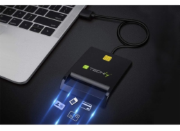 Techly Čtečka čipových karet USB-A