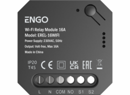 ENGO EREL-16WIFI Smart Wi-Fi relé modul, 16A, beznapěťoý výstup