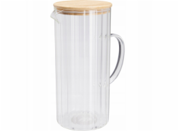 Kadax Skleněná konvice na vodu NATO, drážkované sklo 1,4 l